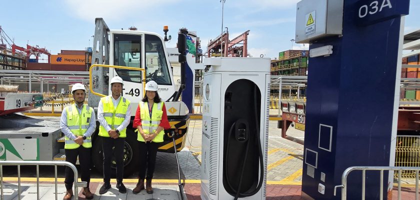 DP World Callao implementa estación de carga para camiones eléctricos