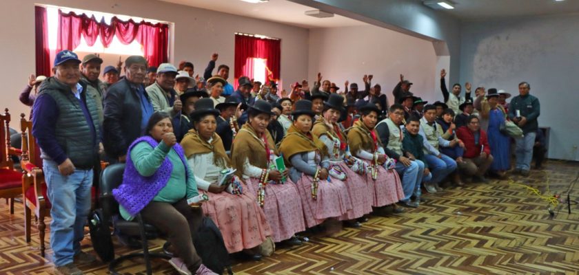 grupos territoriales para formular el plan de gestión de recursos hídricos en la cuenca Titicaca