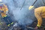 bomberos forestales liquidan incendio en sector Torontoy del distrito de Machupicchu