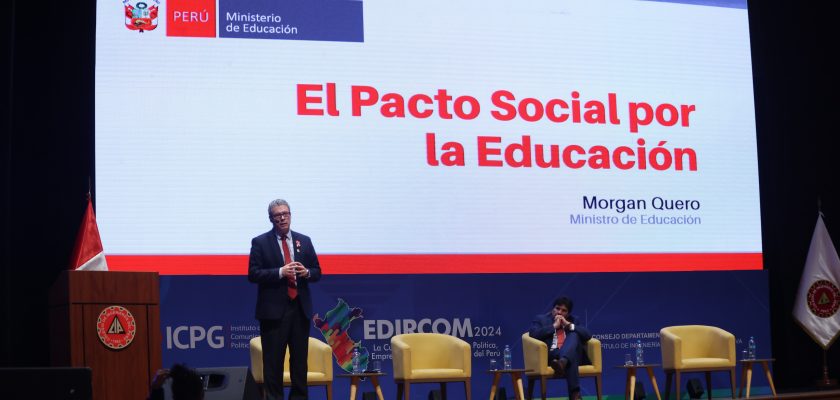 ministro de Educación, Morgan Quero