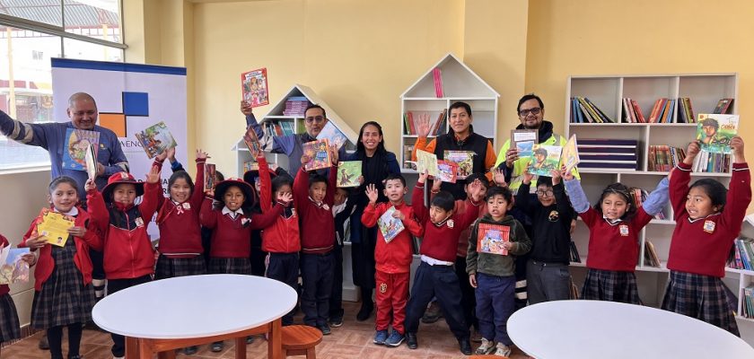 Minera Las Bambas y Mota Engil Inauguran nueva biblioteca y laboratorio en colegio de Challhuahuacho