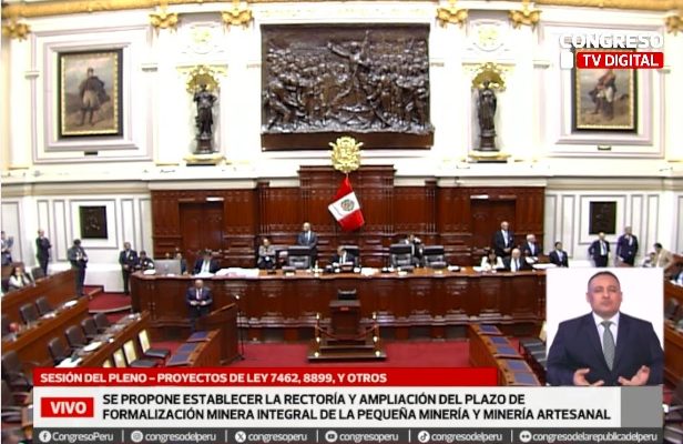 Pleno del Congreso discute ampliación del Reinfo