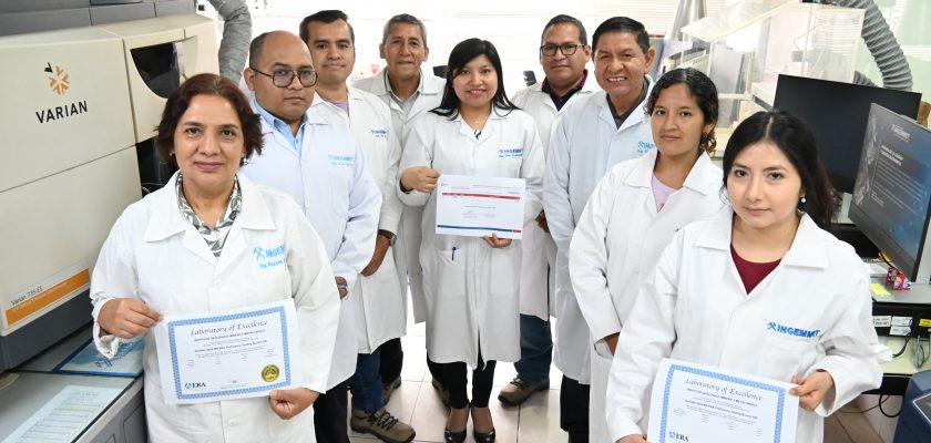 Laboratorio de Química del Ingemmet obtiene tres certificados por excelencia mundial