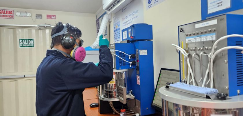 Laboratorio de fluidos de Anglo American