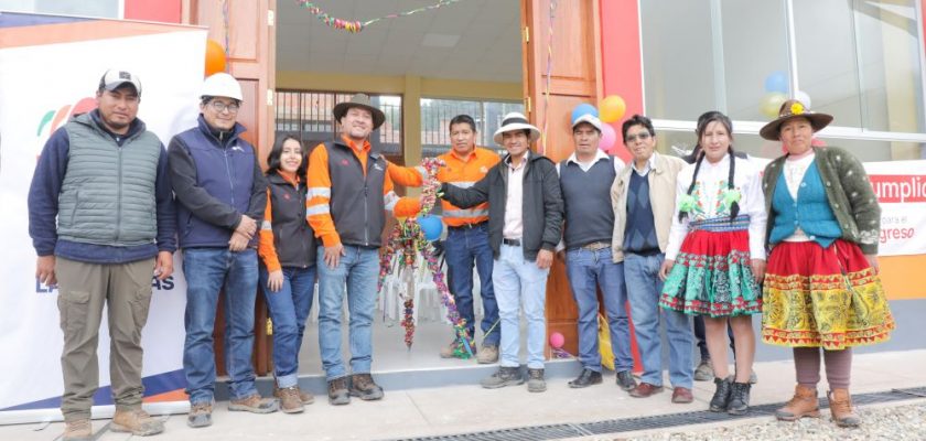 Minera Las Bambas entrega moderno salón de uso múltiple a comunidad de San Miguel en Mara