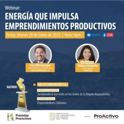 Webinar: “Energía que impulsa emnprendimientos productivos