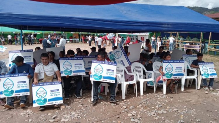 ANA licencias de uso de agua en Bagua