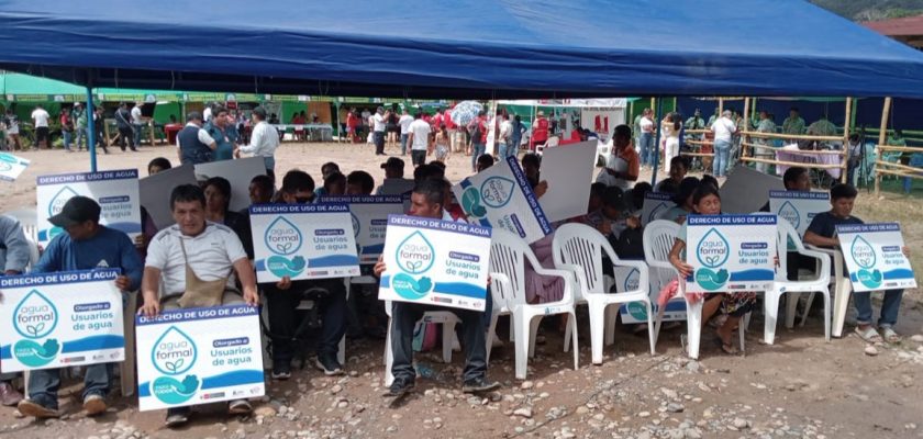 ANA licencias de uso de agua en Bagua
