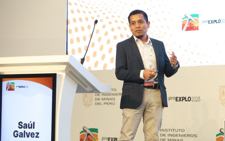 Saúl Gálvez, geólogo del equipo de First Quantum