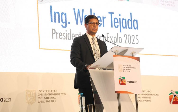 Walter Tejada, geólogo y presidente del comité organizador de proEXPLO 2025