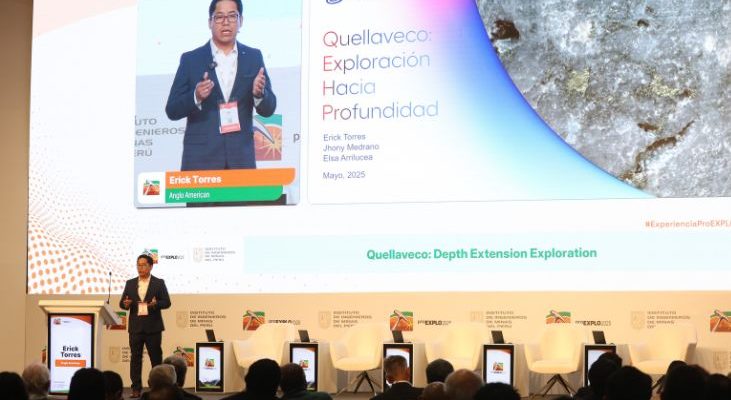 Erick Torres, superintendente de Geología de la empresa Anglo American