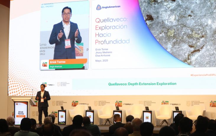 Erick Torres, superintendente de Geología de la empresa Anglo American