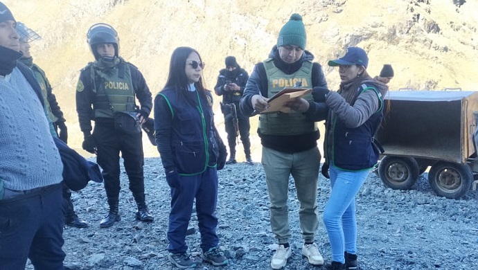 lucha contra la minería ilegal en Pasco