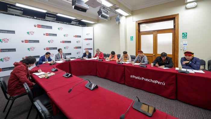 PCM y representantes de comunidades nativas