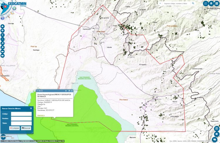 REINFO en las líneas y geoglifos de Nasca