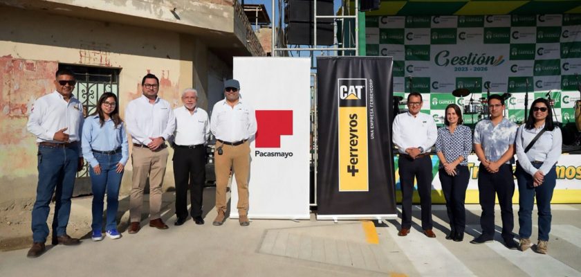 Ferreyros y Cementos Pacasmayo financian proyecto de pavimentación