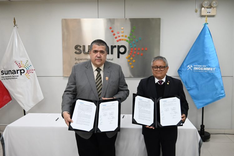 Ingemmet y Sunarp