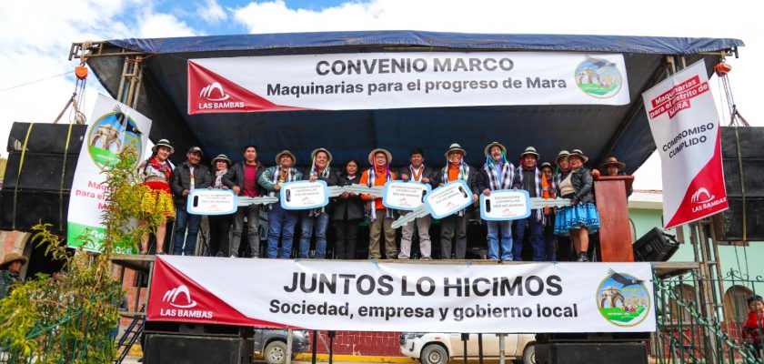 Las Bambas entrega maquinaria