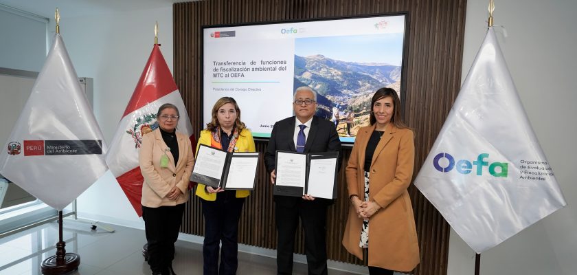 transferencia de funciones en materia de fiscalización ambiental del MTC al OEFA