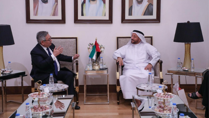 Alberto Farje Orna con Abdallah Sultan Al Owais