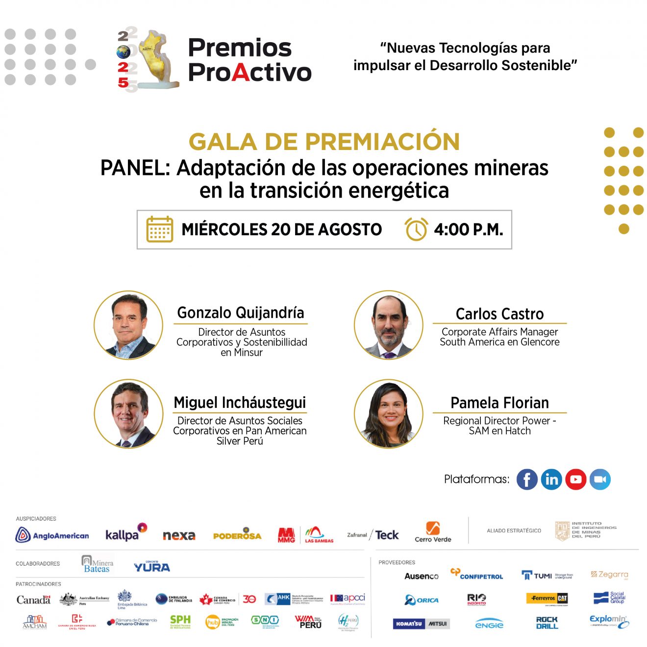 Panel 1 - Ceremonia de gala - Premios ProActivo 2025