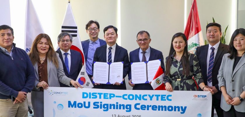 Perú y Corea del Sur firman convenio para impulsar proyectos de ciencia y tecnología