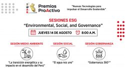 (Premios ProActivo 2025) Sesiones ESG