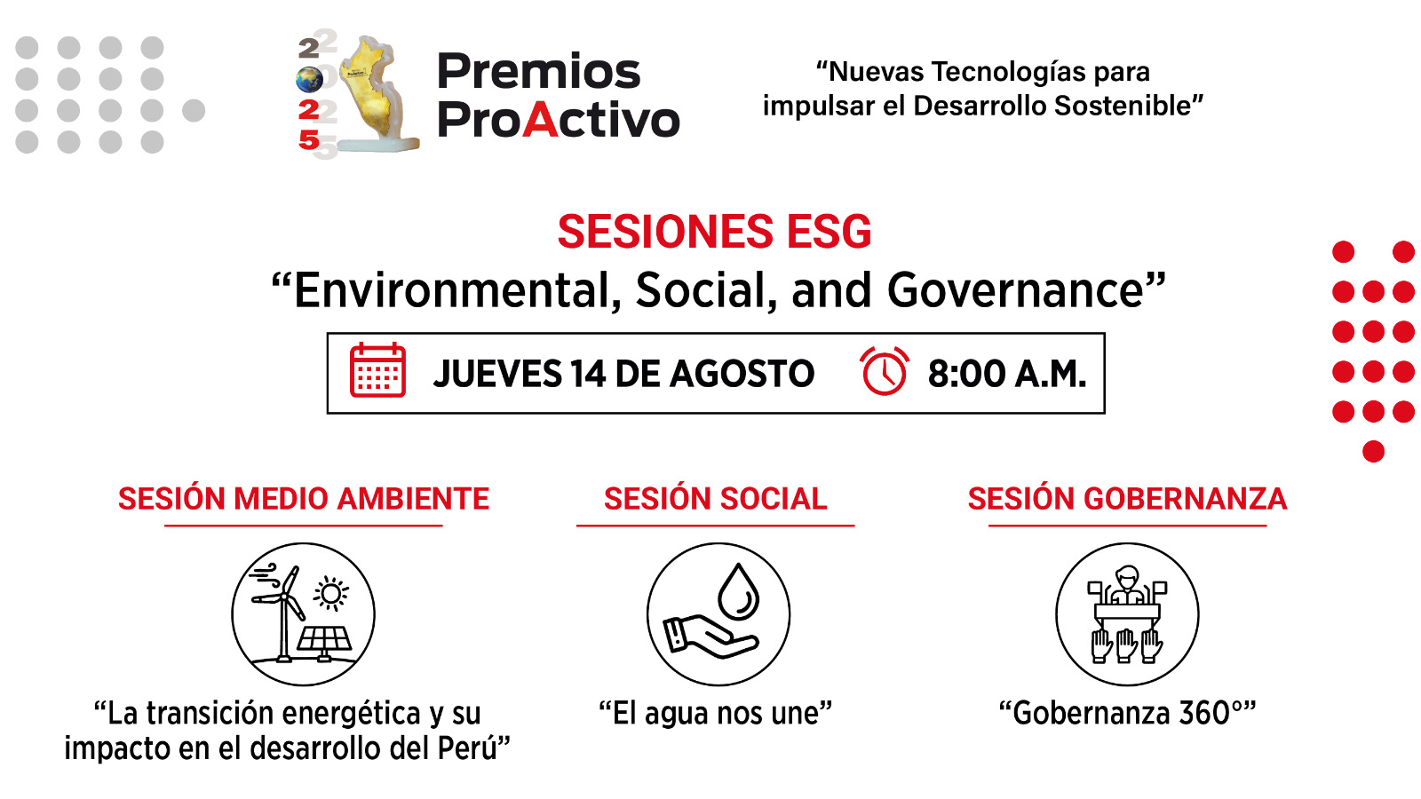Sesiones ESG: Environmental, Social and Governance