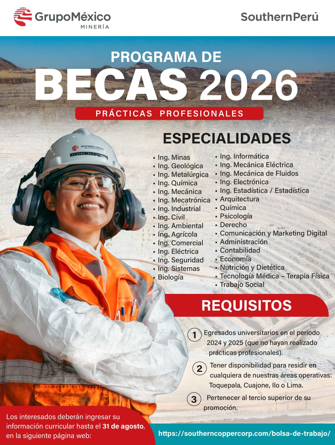 Programa de Becas 2026 - Southern Perú