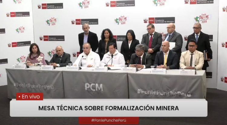 mesa técnica sobre formalización minera