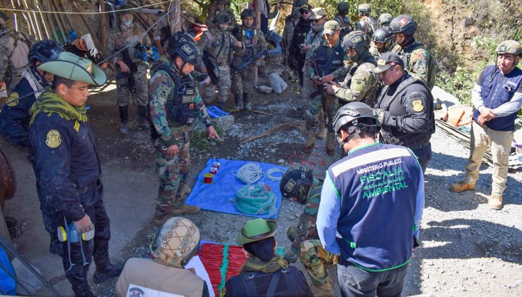 operativo contra la minería ilegal en Pataz
