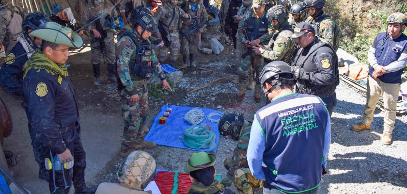 operativo contra la minería ilegal en Pataz