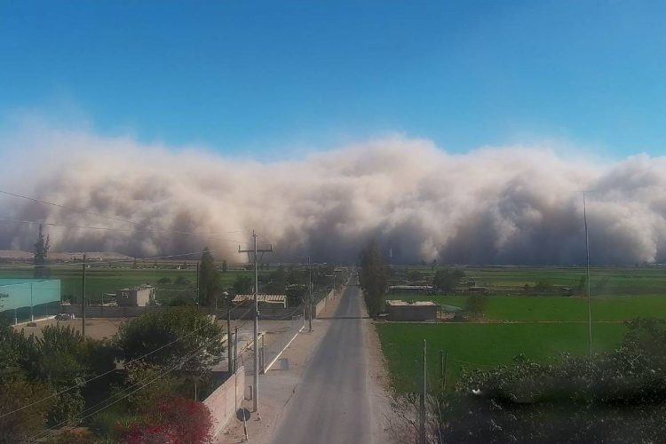 tormenta de arena en Ica