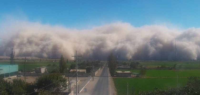 tormenta de arena en Ica