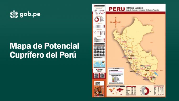 Mapa de Potencial Cuprífero del Perú