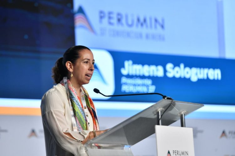 La presidente de PERUMIN 37, Jimena Sologuren