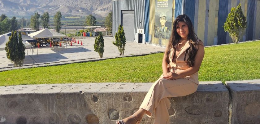 Anyela Vega Quispe, becaria del Pronabec que llevará experiencias al PERUMIN