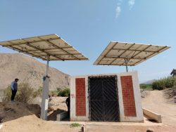 panel solar, energía renovable en el Valle de Topará