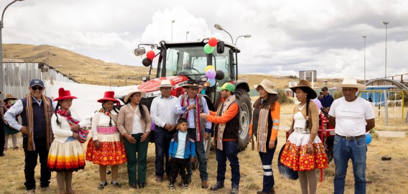 Espinar: Las Bambas consolida su compromiso con el desarrollo productivo en Hanccamayo