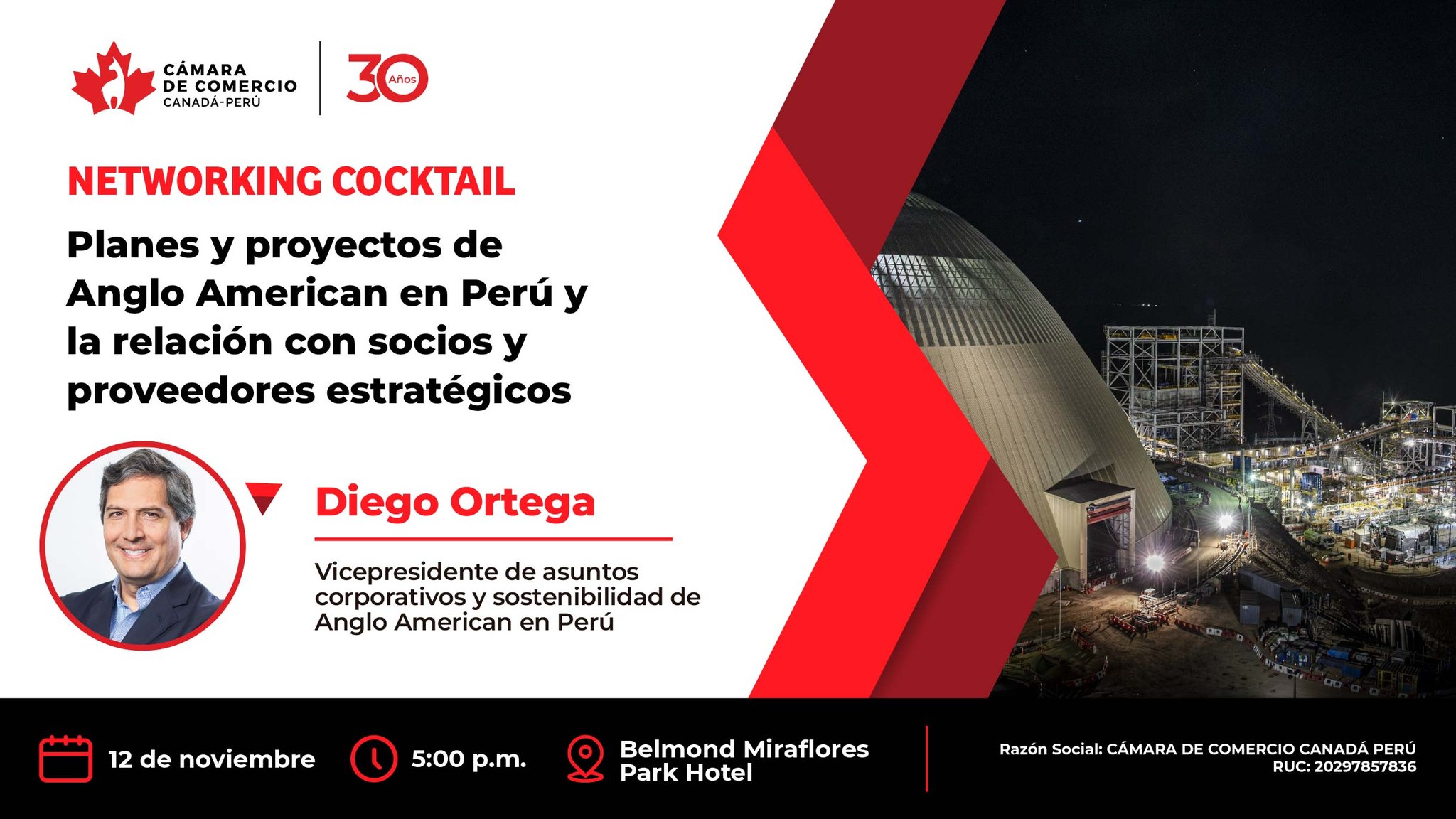 Planes y proyectos de Anglo American en Perú y la relación con socios y proveedores estratégicos
