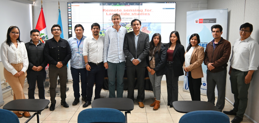 Teledetección con imágenes satelitales ópticas utilizando la técnica de correlación, INGEMMET