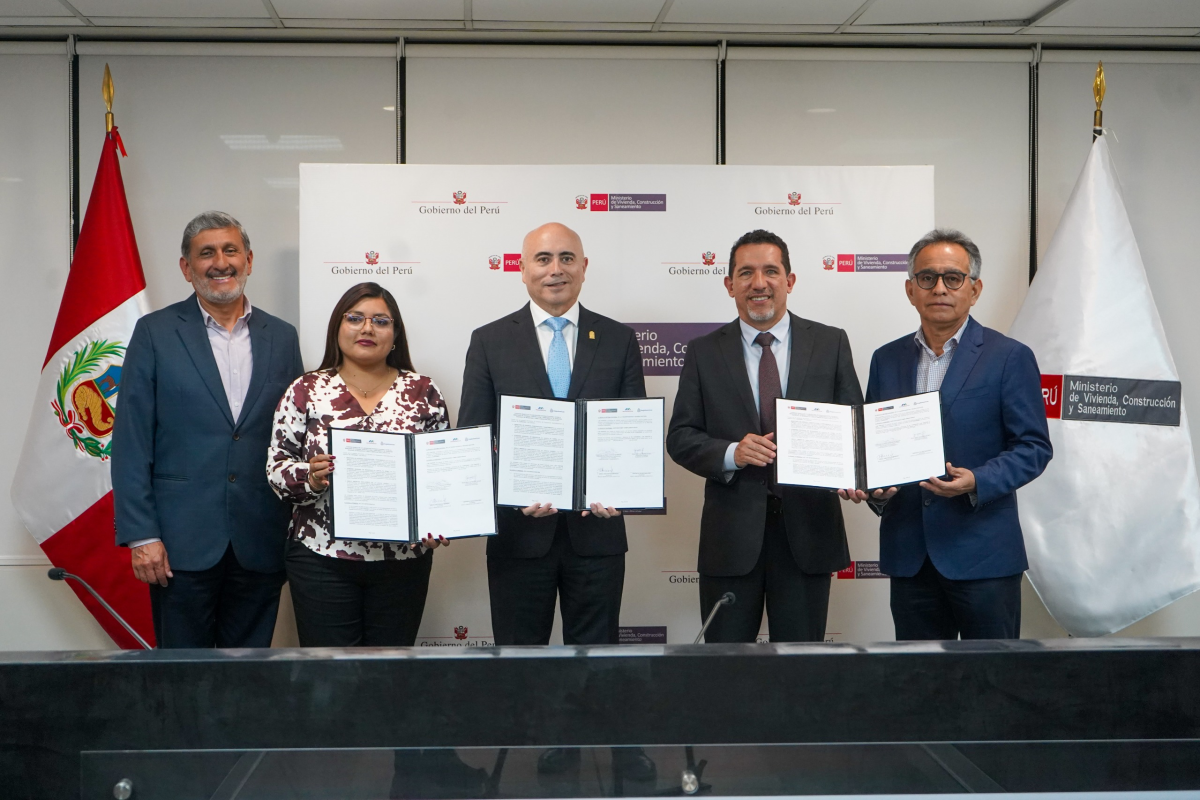 El Ministerio de Vivienda, Construcción y Saneamiento