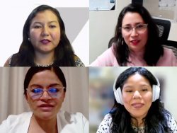 Expositoras del webinar, Las redes y alianzas institucionales potenciadas con tecnología