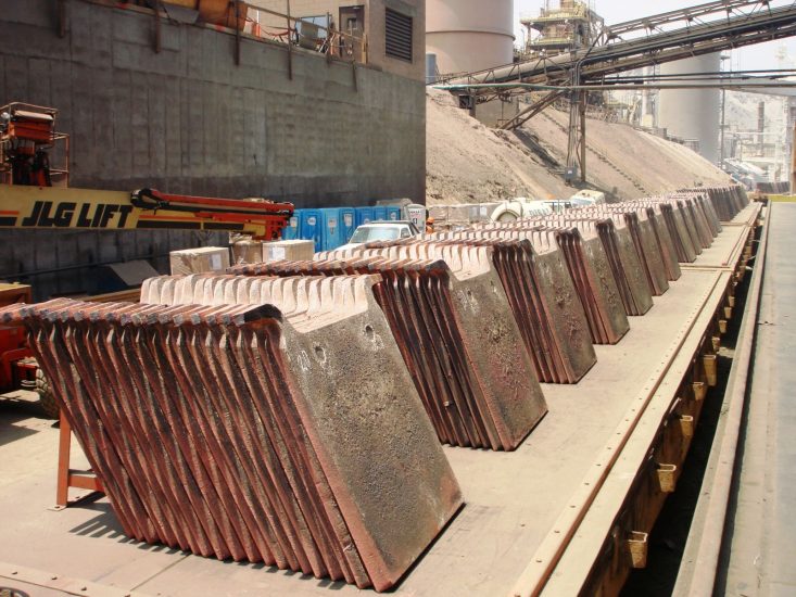 Producción de cobre en Perú