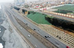 zona crítica de alto peligro por derrumbes en la Costa Verde