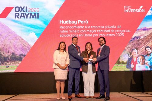 ProInversión distingue a Hudbay por liderazgo en Obras por Impuestos en 2025