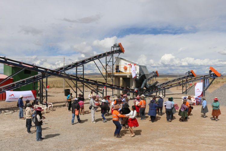 Las Bambas, Anansaya Ccollana recibe planta chancadora