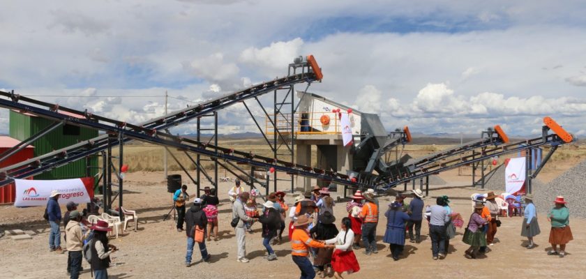 Las Bambas, Anansaya Ccollana recibe planta chancadora