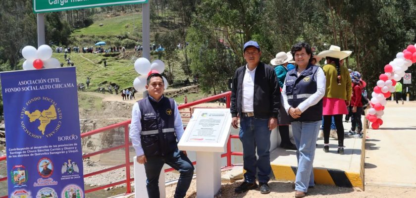 Minera Boroo puente vehicular en Chuyugual
