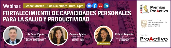 Webinar: Fortalecimiento de capacidades personales para la salud y productividad